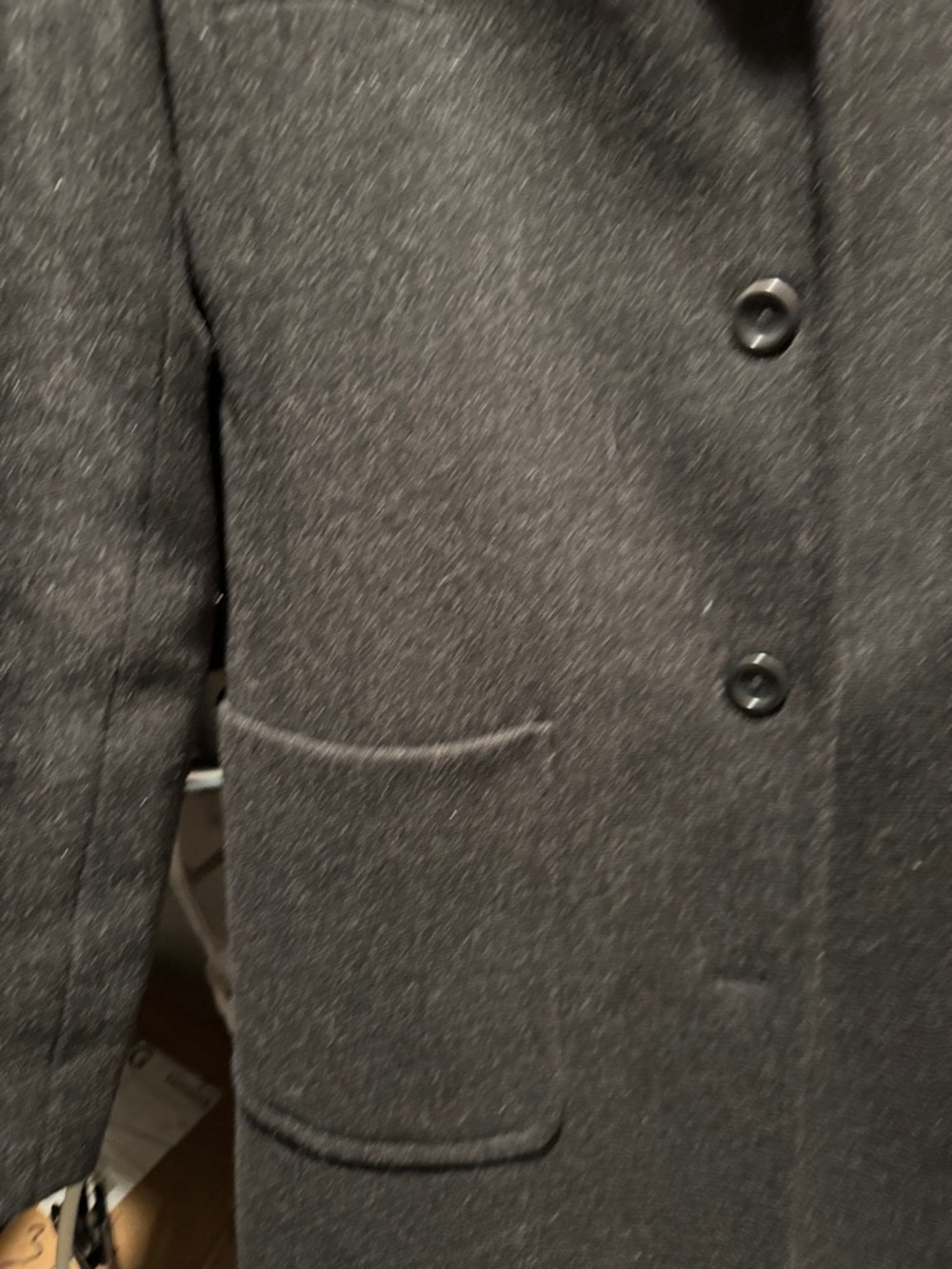J. Crew Charcoal Wool Blend Pea Coat - Picture 5 of 11